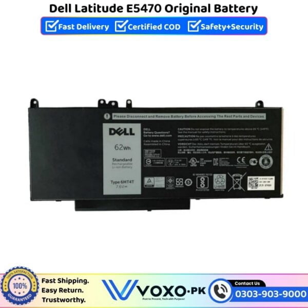 Dell Latitude E5470 Original Battery Price In Pakistan