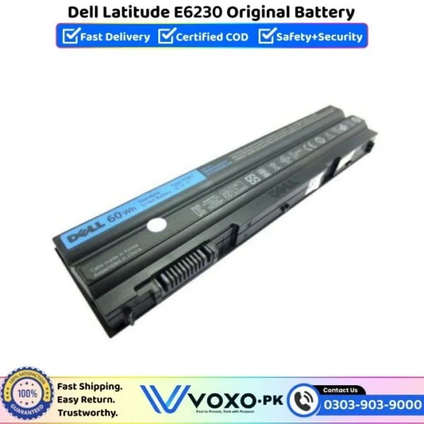 Dell Latitude E6230 Original Battery Price In Pakistan