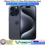 iPhone 15 Pro JV Price In Pakistan