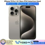 iPhone 15 Pro JV Price In Pakistan